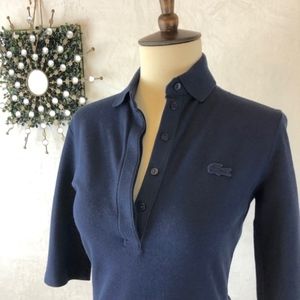 Lacoste 3/4 Sleeve Polo Pique Dress